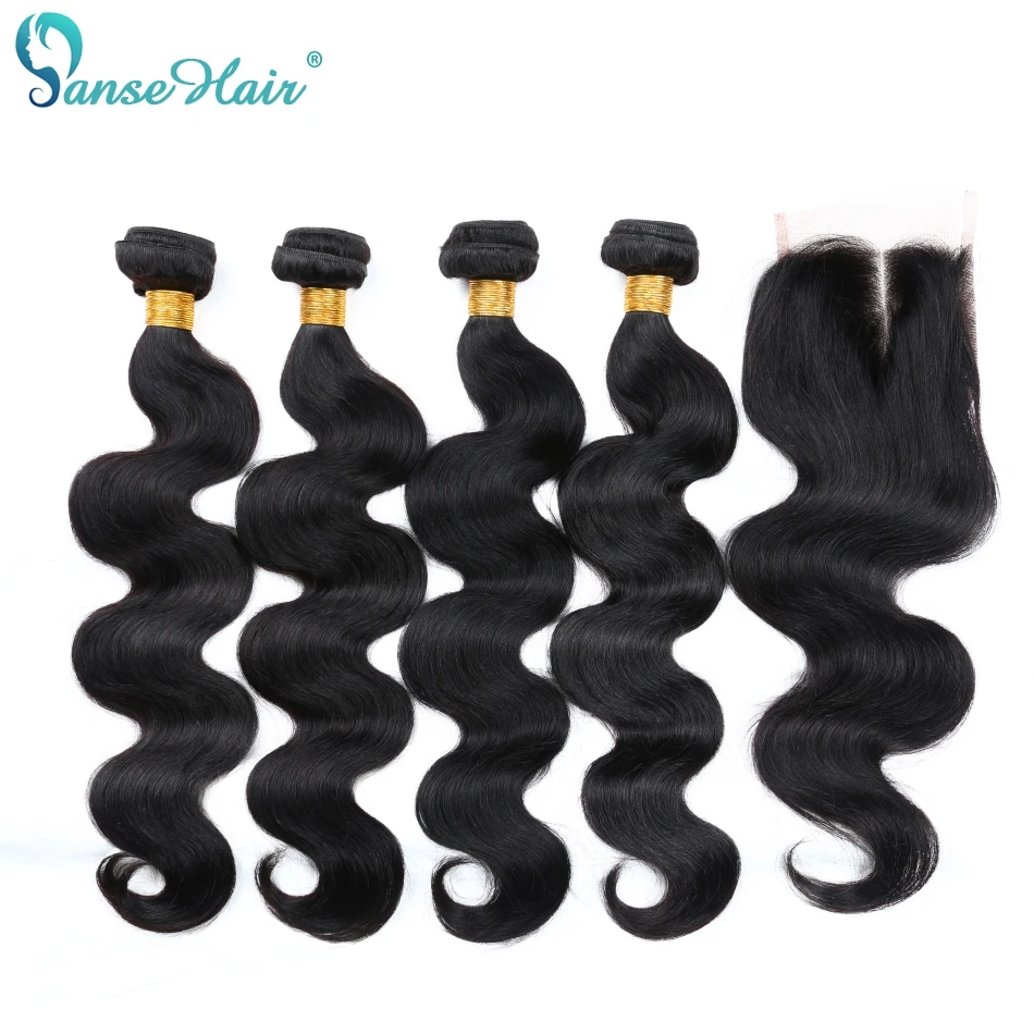 Panse Hair Malaysian Body Wave Hair 4 Bundles With One Lace Closure Customized 8-28 Inches Non Remy Human Hair
Panse Hair Malaysian Body Wave Hair 4 Bundles With One Lace Closure Customized 8-28 Inches Non Remy Human Hair