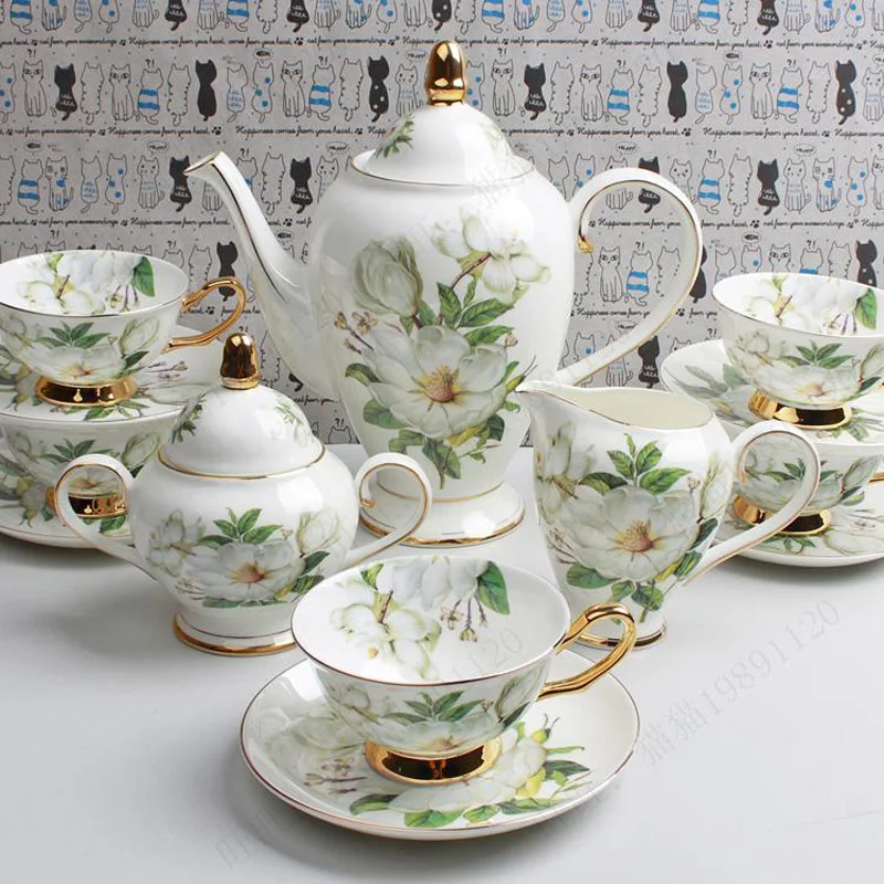 Hot Bone China Coffee Cup Set Luxury Coffee & Tea Sets Western-style Afternoon Tea Accessories Coffee Pot Advanced Wedding Gift
Hot Bone China Coffee Cup Set Luxury Coffee & Tea Sets Western-style Afternoon Tea Accessories Coffee Pot Advanced Wedding Gift