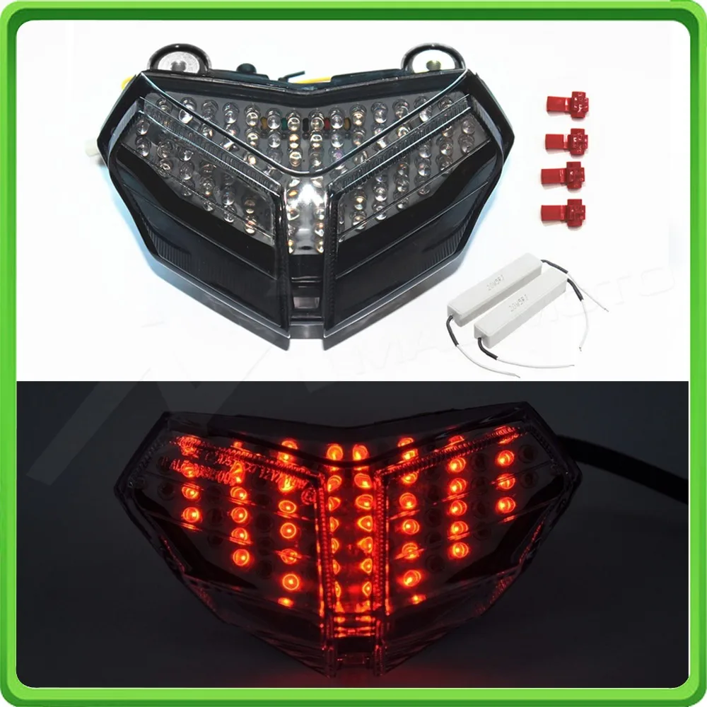 Motorcycle LED Rear Turn Signal Tail Stop Light Lamps Integrated For DUCATI 1198RCORSE 09-10 848 08-10 1098RS 07-10 (1)