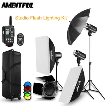 Godox 900W Strobe Studio Flash Light Kit Photographic Lighting -Strobes, Barn Doors, Light Stands, Soft Box, Triggers, Umbrellas
Godox 900W Strobe Studio Flash Light Kit Photographic Lighting -Strobes, Barn Doors, Light Stands, Soft Box, Triggers, Umbrellas