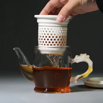 Teapot Black Tea Filter Equipment Glass Ceramic Filter Double Ear Tea Kung Fu Tea Tools
Teapot Black Tea Filter Equipment Glass Ceramic Filter Double Ear Tea Kung Fu Tea Tools