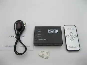Mini 5 Port HDMI Switch 5x1 HDMI Switcher 5 input 1 output Splitter HDMI Port for HDTV 1080P Video with Remote control AVCRM501
Mini 5 Port HDMI Switch 5x1 HDMI Switcher 5 input 1 output Splitter HDMI Port for HDTV 1080P Video with Remote control AVCRM501