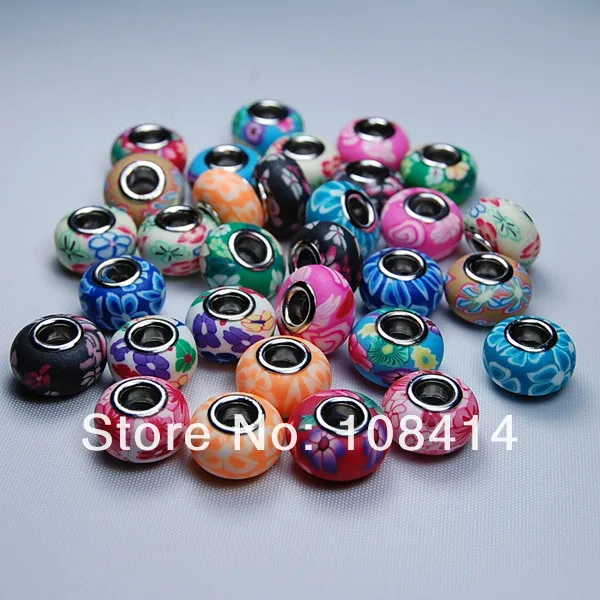 20PCS/Lot Mixed Color DIY Soft Fimo Polymer Clay Beads Charms fit for Pandora European Bracelet and Necklace
20PCS/Lot Mixed Color DIY Soft Fimo Polymer Clay Beads Charms fit for Pandora European Bracelet and Necklace