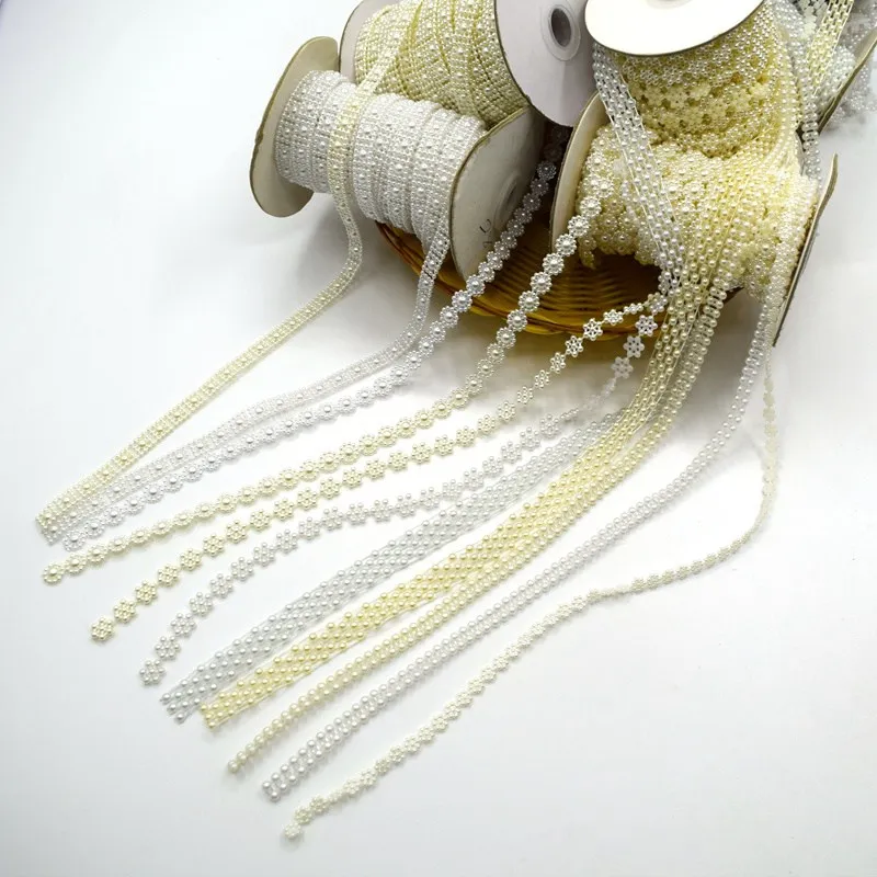 2 -10 m /bag Multi -size ABS Imitation Pearl Claw Chain Trim for DIY Bridal Decoration Jewelry Findings Craft Accessories
2 -10 m /bag Multi -size ABS Imitation Pearl Claw Chain Trim for DIY Bridal Decoration Jewelry Findings Craft Accessories