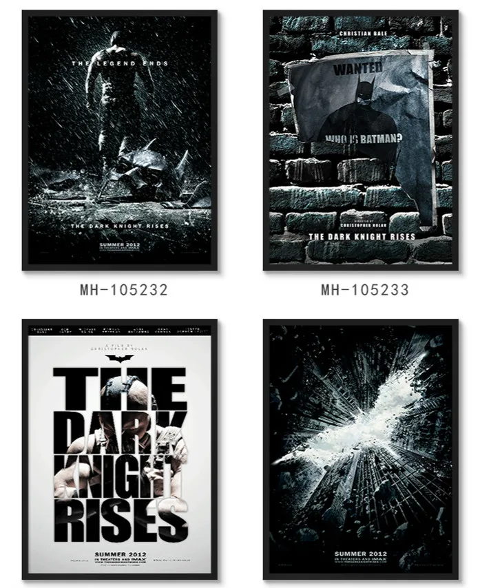 Personality Batman Movie Poster Decorative Painting Room Paintings Cinema Mural Framed Painting
Personality Batman Movie Poster Decorative Painting Room Paintings Cinema Mural Framed Painting