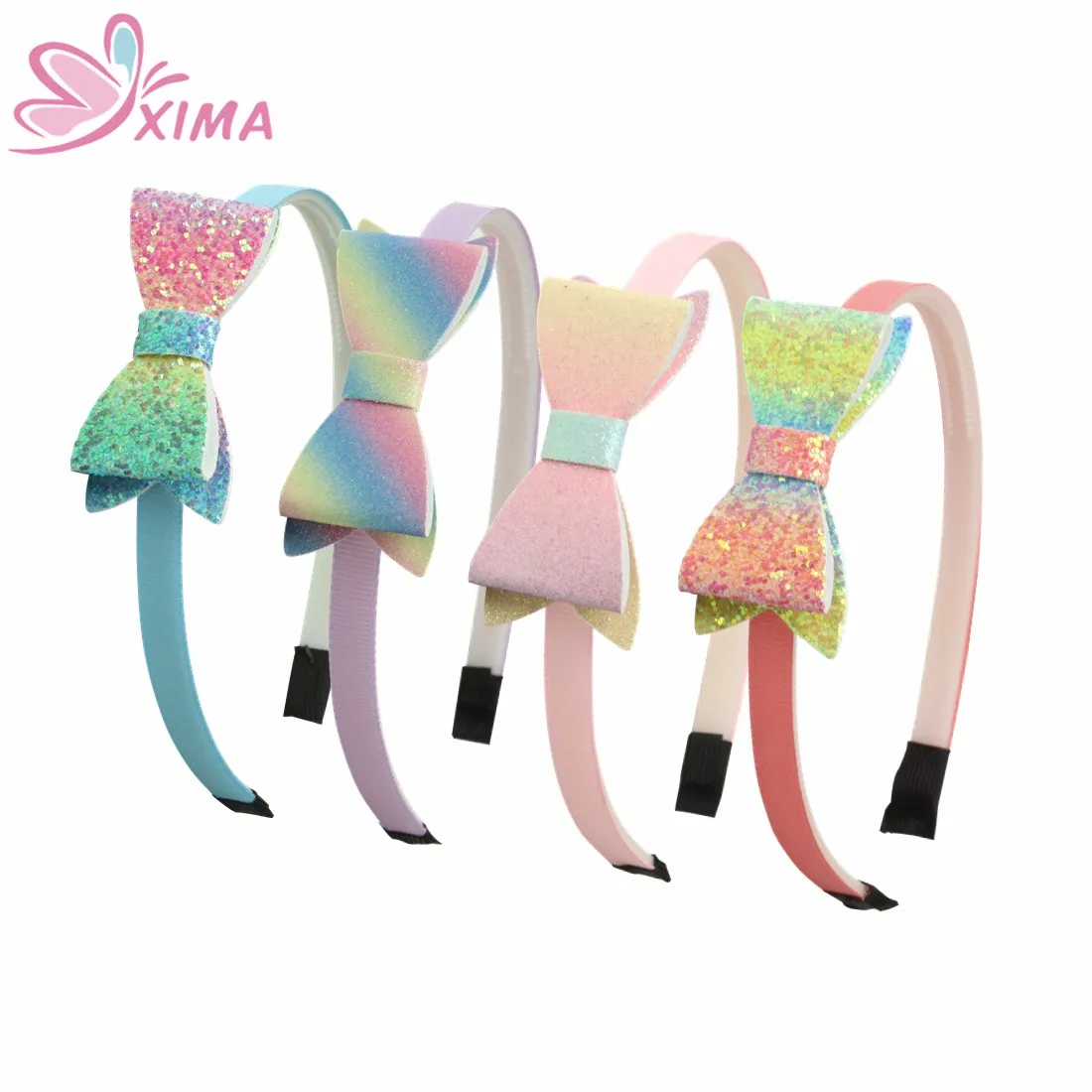 XIMA 1Piece 3inch Gradient Color Bow Hairband Shiny Rainbow Bows Girls Plastic Headbands for Party Hair Accessories
XIMA 1Piece 3inch Gradient Color Bow Hairband Shiny Rainbow Bows Girls Plastic Headbands for Party Hair Accessories