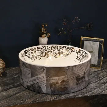 Bathroom ceramic counter top sink round wash basin popular in europe art basin lavabo counter top art basin
Bathroom ceramic counter top sink round wash basin popular in europe art basin lavabo counter top art basin