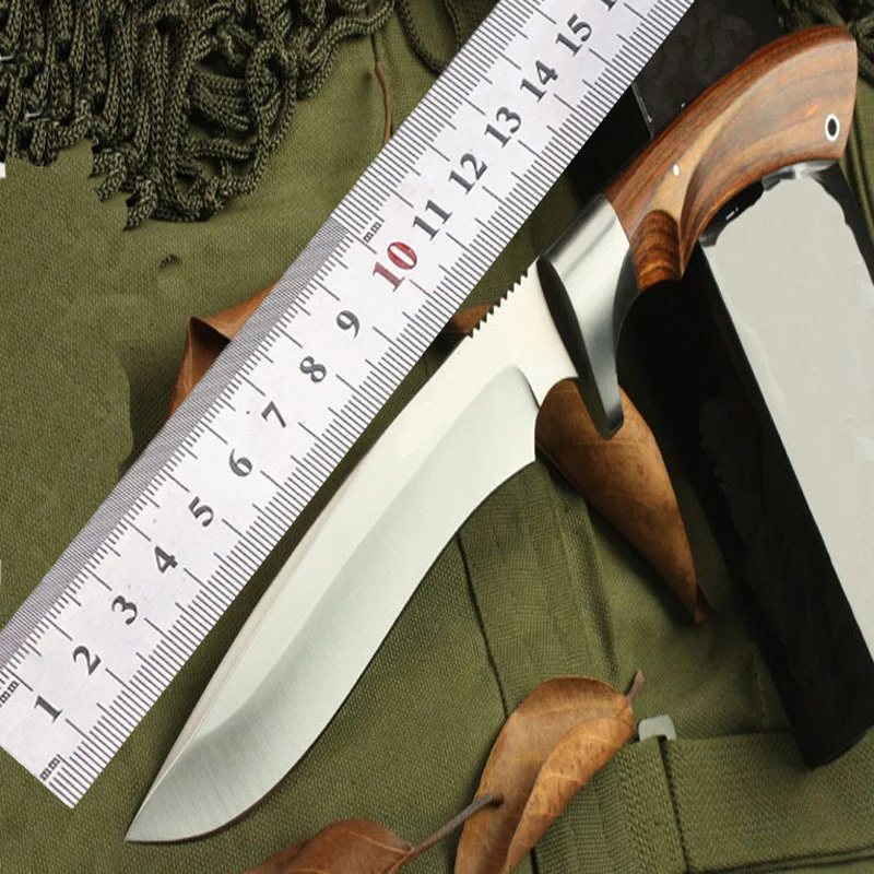 430G Outdoor Hunting Knife Fixed Blade Portable Camping Survival Knife Self-defense Tactical Gear with Leather Sheath Hand Tools
430G Outdoor Hunting Knife Fixed Blade Portable Camping Survival Knife Self-defense Tactical Gear with Leather Sheath Hand Tools