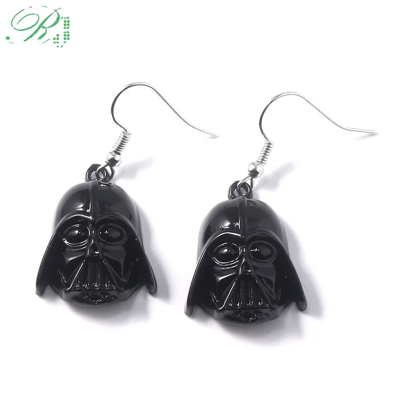 RJ Star Wars Darth Vader Earrings Anakin Skywalker Black Warrior Mask BB8 Falcon Eardrop For Child Girl Gift Jewelry
RJ Star Wars Darth Vader Earrings Anakin Skywalker Black Warrior Mask BB8 Falcon Eardrop For Child Girl Gift Jewelry