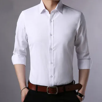 Men Business Dress Formal Shirts Long Sleeve Turn-down Collar Candy Color Silk Breathable Single Breasted Camisa Wash and Wear
Men Business Dress Formal Shirts Long Sleeve Turn-down Collar Candy Color Silk Breathable Single Breasted Camisa Wash and Wear
