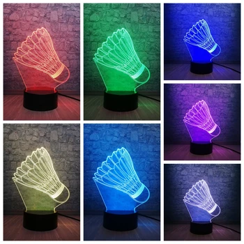 Creative Badminton LED Night light 3D Lamp Sport Decoration lamp teenager sport fans gifts bulb room decor Bedroom Sleep Light
Creative Badminton LED Night light 3D Lamp Sport Decoration lamp teenager sport fans gifts bulb room decor Bedroom Sleep Light