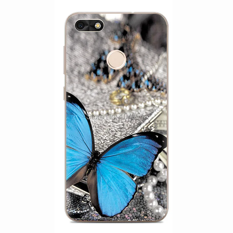 KHW1824F_1_Butterfly Pattern Soft TPU Case for Huawei P9 Lite Mini