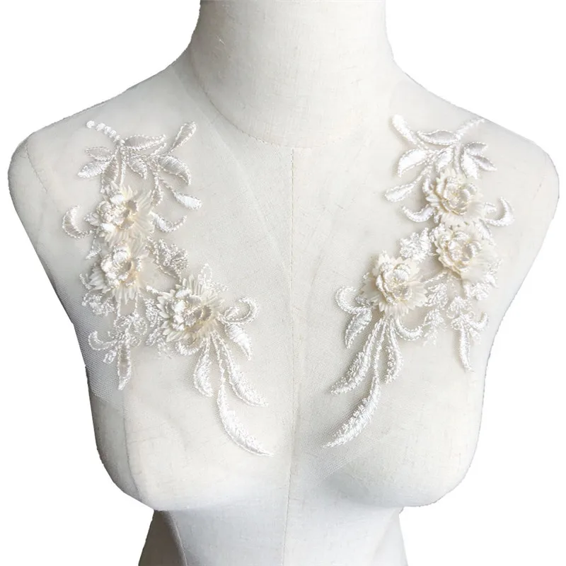 2PCS 22CM Embroidered Sew On Patch Cream Flowers Tassel Lace Trims Mesh Wedding Appliques For Bride Evening Dress DIY Decor
2PCS 22CM Embroidered Sew On Patch Cream Flowers Tassel Lace Trims Mesh Wedding Appliques For Bride Evening Dress DIY Decor
