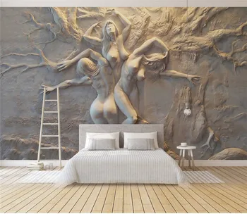 Large Mural Living Room Bedroom Wall Papers 3D Stereoscopic Embossed Body Art Wall Oil Painting Custom Photo Wallpaper Rolls
Large Mural Living Room Bedroom Wall Papers 3D Stereoscopic Embossed Body Art Wall Oil Painting Custom Photo Wallpaper Rolls