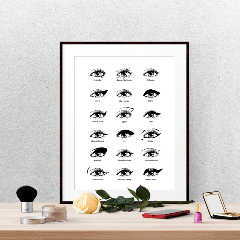 Makeup Fashion Wall Art Canvas Painting Modern Minimalist Posters and Prints Eyebrow Eyelash Pictures Girls Room Home Decor
Makeup Fashion Wall Art Canvas Painting Modern Minimalist Posters and Prints Eyebrow Eyelash Pictures Girls Room Home Decor