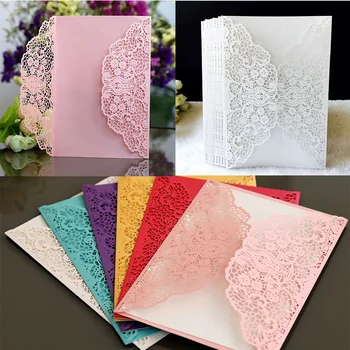 50pcs European Laser Cut Wedding Invitations Cards Elegant Lace Business Greeting Cards Birthday Wedding Party Favor Decoration
50pcs European Laser Cut Wedding Invitations Cards Elegant Lace Business Greeting Cards Birthday Wedding Party Favor Decoration