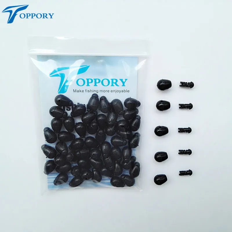 Toppory 50 шт. 100 шт./пакет черные Быстросменные бусины для ловли карпа камуфляжные