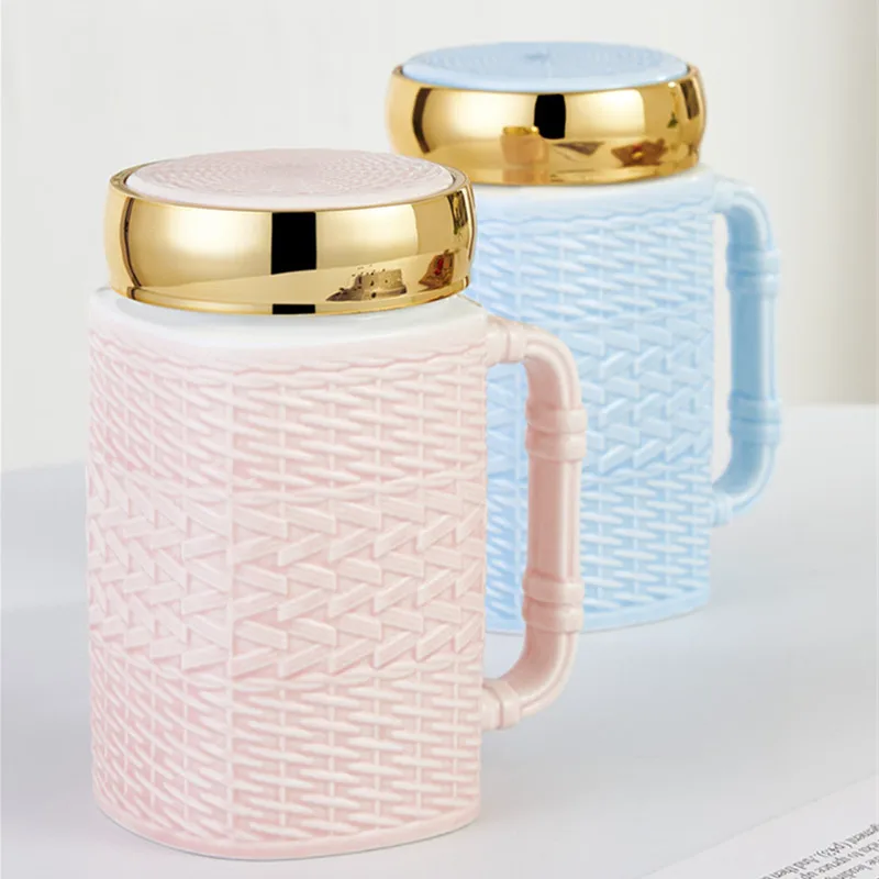 450ml Cute Pink Ceramic Coffee Mug with Lid Coffee Milk Tea Water Cups Creative Gifts
450ml Cute Pink Ceramic Coffee Mug with Lid Coffee Milk Tea Water Cups Creative Gifts