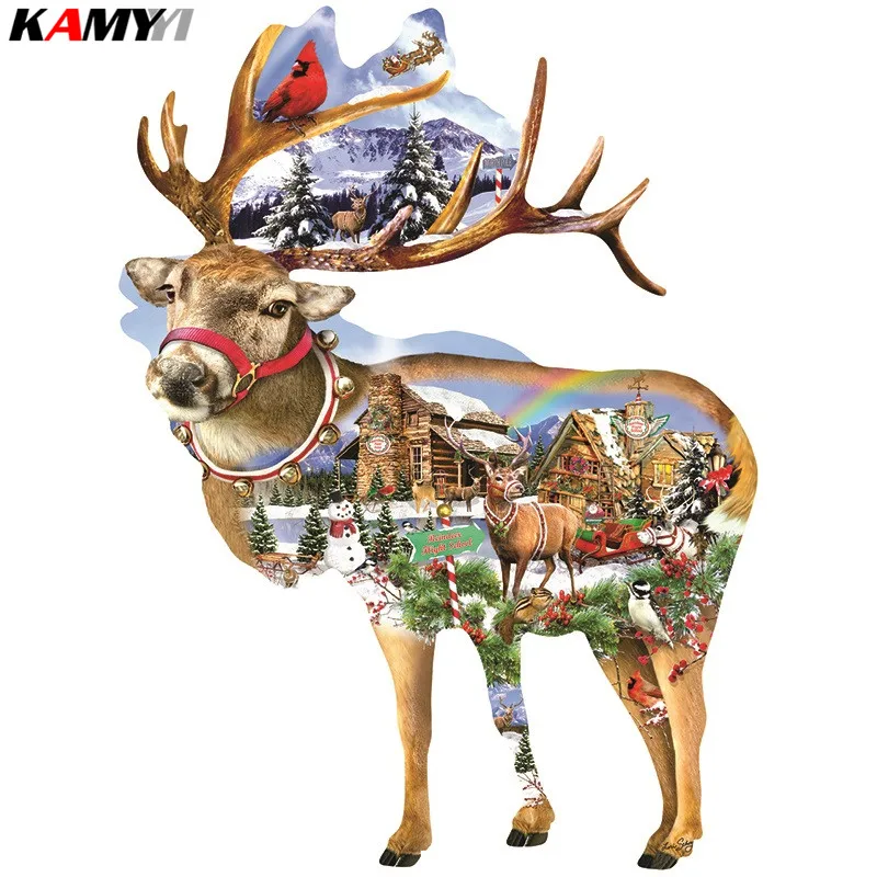 DIY 3D Diamond mosaic Full Square Diamond embroidery Cross stitch deer Full Round Diamond painting
DIY 3D Diamond mosaic Full Square Diamond embroidery Cross stitch deer Full Round Diamond painting