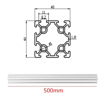 DANIU 500mm Length 4040 Double T-Slot Aluminum Profiles Extrusion Frame Based on 2020 For CNC 3D Printers Plasma Lasers
DANIU 500mm Length 4040 Double T-Slot Aluminum Profiles Extrusion Frame Based on 2020 For CNC 3D Printers Plasma Lasers