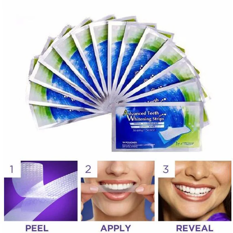 ZZSHINY 28pcs /BOX Teeth Whitening Strips Professional Tooth Bleaching Whiter Gel Strips For Dropshipping 
ZZSHINY 28pcs /BOX Teeth Whitening Strips Professional Tooth Bleaching Whiter Gel Strips For Dropshipping