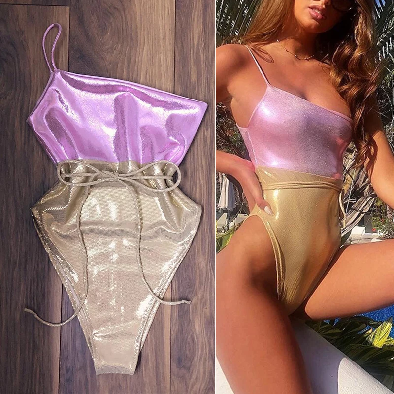 Women Swimsuit Ladies Clubwear Summer One shoulder Casual Stylish Beach Lace-up One piece Padded Fashion Sleeveless
Women Swimsuit Ladies Clubwear Summer One shoulder Casual Stylish Beach Lace-up One piece Padded Fashion Sleeveless