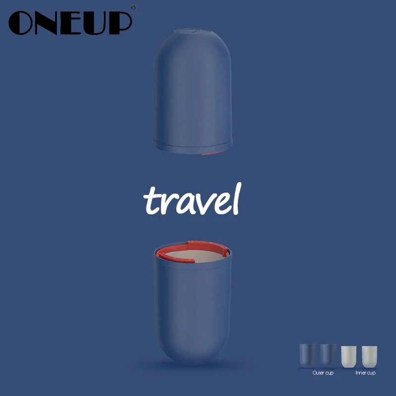 ONEUP Creative Travel Wash Cup Double Layer Plastic Toothbrush Storage Box Outdoor Wash Accessories Portable Travel Bathroom Set
ONEUP Creative Travel Wash Cup Double Layer Plastic Toothbrush Storage Box Outdoor Wash Accessories Portable Travel Bathroom Set