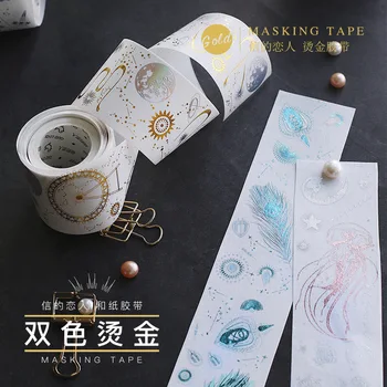 4 cm Wide Creative Fireworks Sea Moon Double Gilding Washi Tape DIY Scrapbooking Sticker Label Masking Tape School Office Supply
4 cm Wide Creative Fireworks Sea Moon Double Gilding Washi Tape DIY Scrapbooking Sticker Label Masking Tape School Office Supply