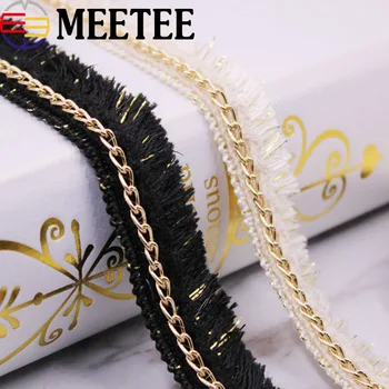 9m 2cm Gold Silver Chain Embroidered Lace Trim Ribbon Fringe Tassel Lace Trimming Fabric Wedding Dress Curtain DIY Sewing Crafts
9m 2cm Gold Silver Chain Embroidered Lace Trim Ribbon Fringe Tassel Lace Trimming Fabric Wedding Dress Curtain DIY Sewing Crafts