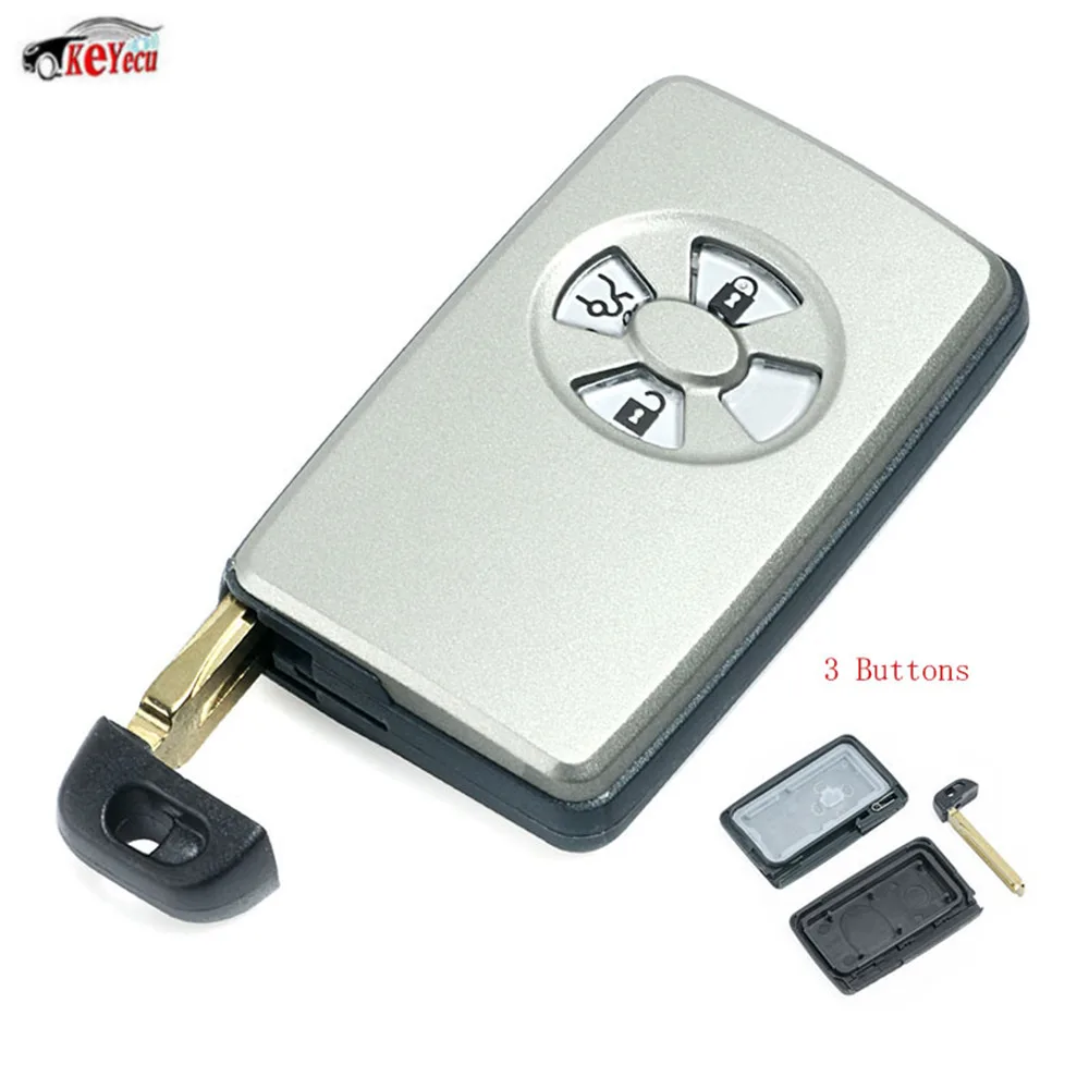 KEYECU New Replacement Smart Remote Key Shell Case Fob 3 Button for Toyota Avalon Camry Corolla Yaris With Uncut Blade
KEYECU New Replacement Smart Remote Key Shell Case Fob 3 Button for Toyota Avalon Camry Corolla Yaris With Uncut Blade