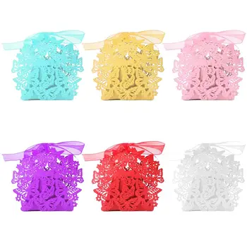 25pcs Laser Cut Candy Box Ribbon Creative DIY Wedding Party Favors Boxes Pearlescent Paper Sweet Gift Bag
25pcs Laser Cut Candy Box Ribbon Creative DIY Wedding Party Favors Boxes Pearlescent Paper Sweet Gift Bag