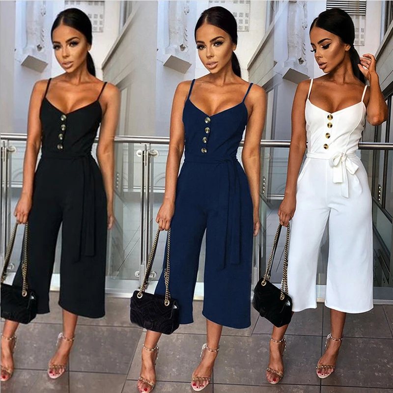 2019 Spring Summer Women Solid Loose Jumpsuits Sleeveless Casual Simple Fashion V-neck Jumpsuits for Female
2019 Spring Summer Women Solid Loose Jumpsuits Sleeveless Casual Simple Fashion V-neck Jumpsuits for Female