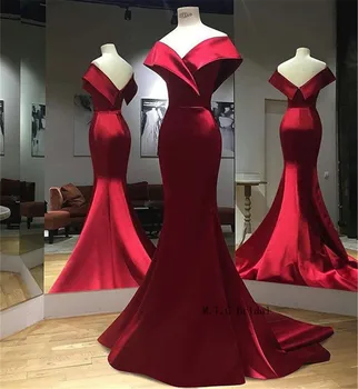 Elegant Burgundy Mermaid Evening Dress Off The Shoulder Boat Neck Satin Long Prom Gowns Custom Made 2019 Vestido De Fiesta Cheap
Elegant Burgundy Mermaid Evening Dress Off The Shoulder Boat Neck Satin Long Prom Gowns Custom Made 2019 Vestido De Fiesta Cheap