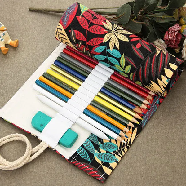 36/48/72 Holes Pencil Case School Canvas Roll Pouch Comestic Makeup Brush Case Pen Storage pecncil box Brush bag painting simple
36/48/72 Holes Pencil Case School Canvas Roll Pouch Comestic Makeup Brush Case Pen Storage pecncil box Brush bag painting simple