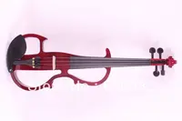 4/4 Electric Violin Silent Pickup Fine tone parts include New Golden Color #8-6 red color