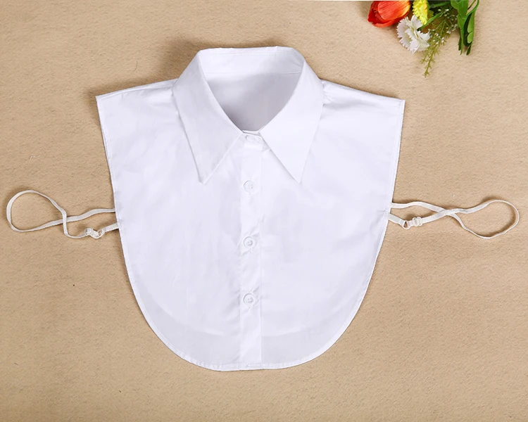 Fake Collar For Shirt Detachable Collars Solid Shirt Lapel Blouse Top Men Women Black White Clothes Shirt Accessories DropShip Fake Collar For Shirt Detachable Collars Solid Shirt Lapel Blouse Top Men Women Black White Clothes Shirt Accessories DropShip