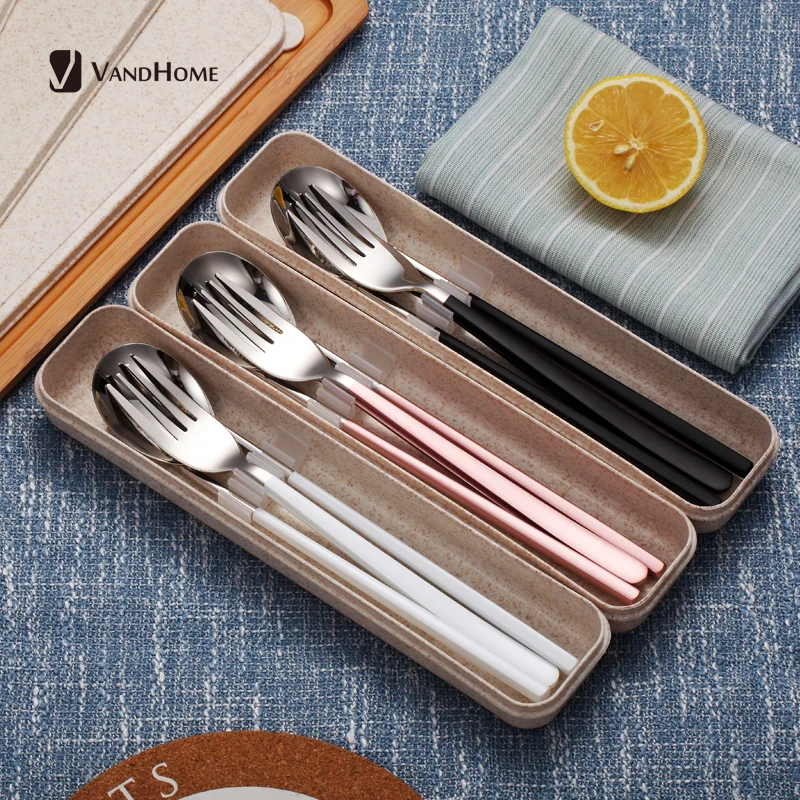 VandHome Portable Tableware Set With Colorful Handle 304 Stainless Steel Dinnerware For Kids Travel Picnic Cutlery Dinner Set
VandHome Portable Tableware Set With Colorful Handle 304 Stainless Steel Dinnerware For Kids Travel Picnic Cutlery Dinner Set