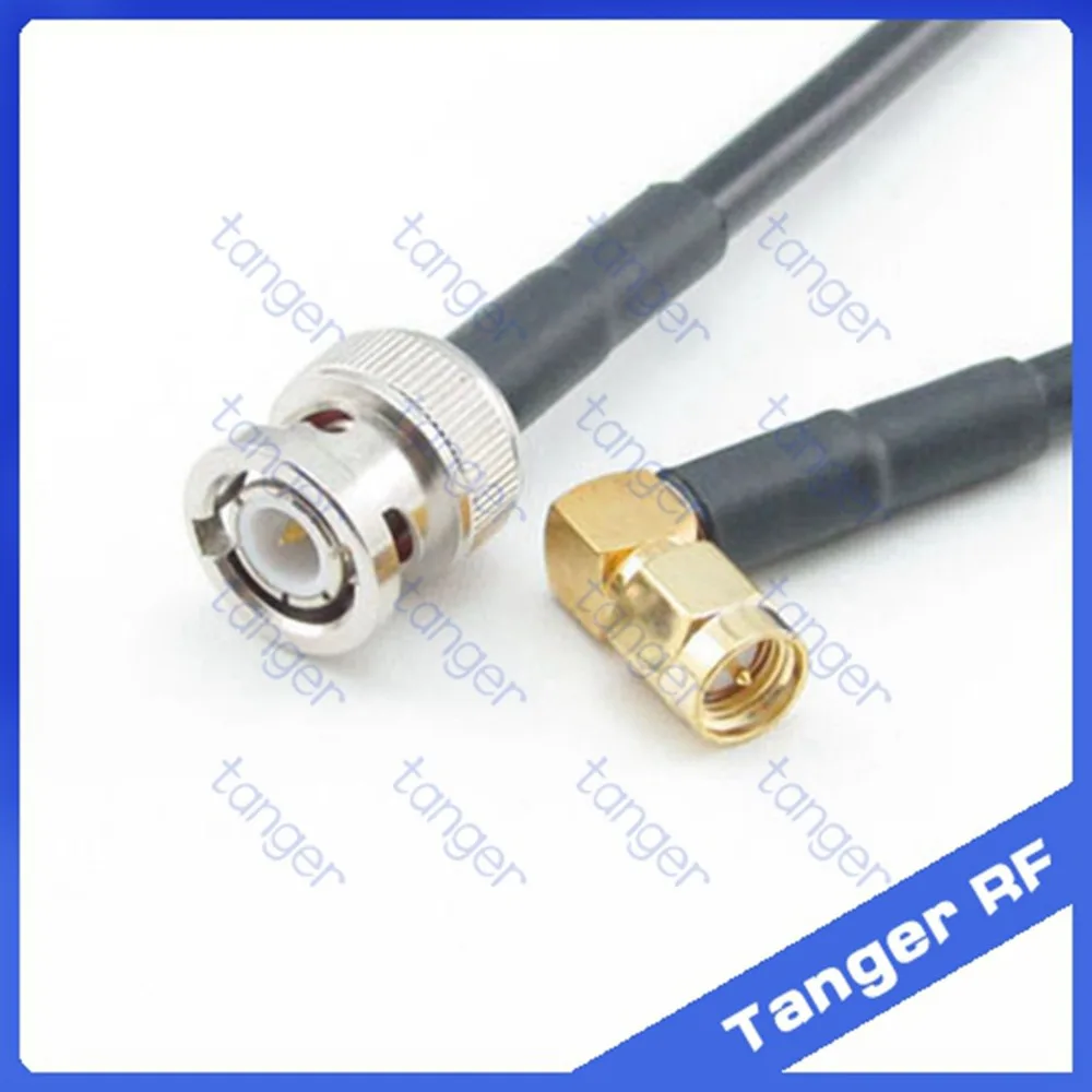 Hot sale Tanger BNC male plug to SMA male plug right angle RF RG58 Pigtail Jumper Coaxial Cable 20inch 50cm High Quality
Hot sale Tanger BNC male plug to SMA male plug right angle RF RG58 Pigtail Jumper Coaxial Cable 20inch 50cm High Quality