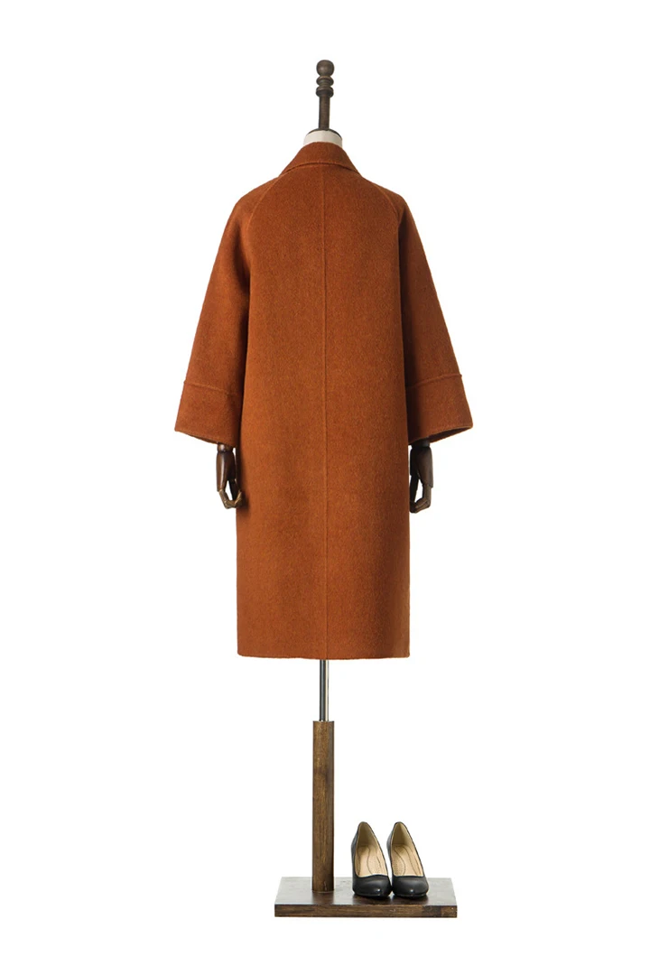 Spring Winter Wool Coat Women Double-sided Cashmere Jacket Thickening Joker Lady's Alpaca Clothing Drop Shoulder England Style (7)