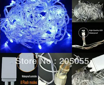 10M 100LED Bulbs Christmas Fairy String Light Waterproof 8 changing mode back splice to series connect EU 220V Xmas outdoor-BLUE
10M 100LED Bulbs Christmas Fairy String Light Waterproof 8 changing mode back splice to series connect EU 220V Xmas outdoor-BLUE