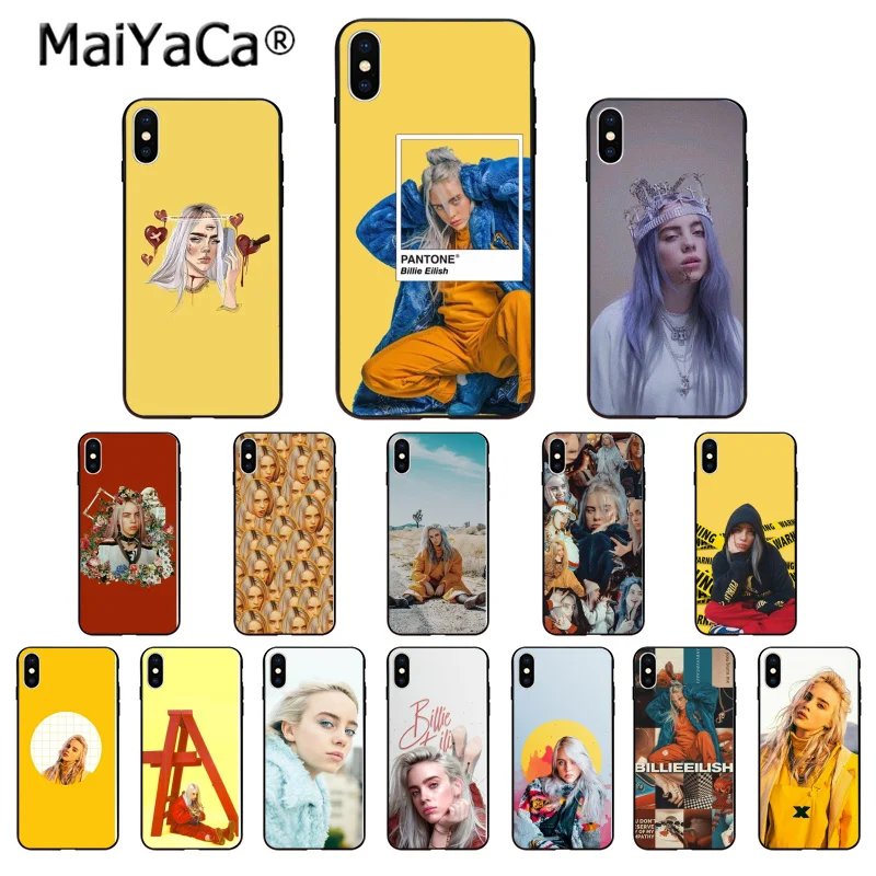 MaiYaCa Billie Eilish Hot Music Singer Star TPU Soft Silicone Black Phone Case for Apple iPhone 8 7 6 6S Plus X XS MAX 55S SE XR
MaiYaCa Billie Eilish Hot Music Singer Star TPU Soft Silicone Black Phone Case for Apple iPhone 8 7 6 6S Plus X XS MAX 55S SE XR