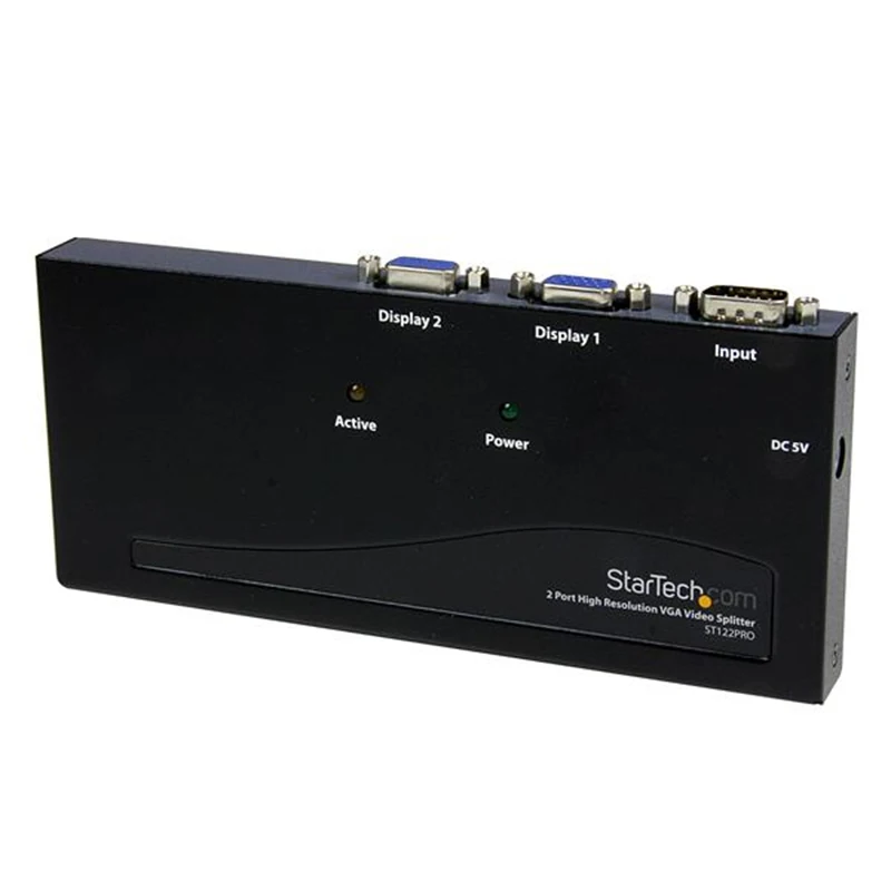 StarTech.com Duplicador Divisor Multiplicador de Video VGA de 2 puertos 350MHz - Splitter 2 Salidas, VGA, 65 m, 2048 x 1536 Pixe
StarTech.com Duplicador Divisor Multiplicador de Video VGA de 2 puertos 350MHz - Splitter 2 Salidas, VGA, 65 m, 2048 x 1536 Pixe