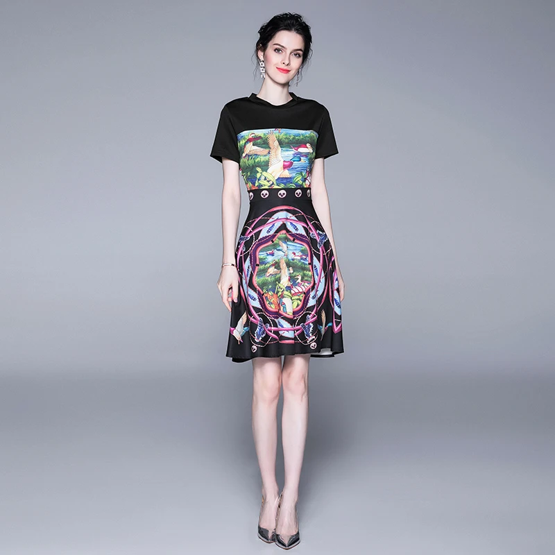 new sukienki jurken Summer Vogue Print Party Dress Women Casual robe femme Ladies Elegant Vintage A Line Dresses Vestidos
new sukienki jurken Summer Vogue Print Party Dress Women Casual robe femme Ladies Elegant Vintage A Line Dresses Vestidos