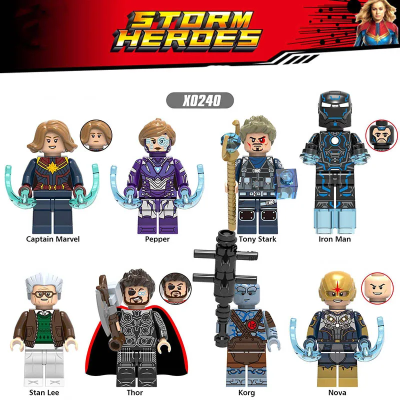 LegoINGlys Building Blocks Super Heroes Iron Man Pepper Korg Nova Thor Aquaman Orm Figures Toys For Children Gifts
LegoINGlys Building Blocks Super Heroes Iron Man Pepper Korg Nova Thor Aquaman Orm Figures Toys For Children Gifts