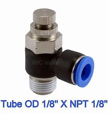 5pcs Air Flow Control Valve Tube OD 1/8 X NPT 1/8 Pneumatic Push In Fitting 
5pcs Air Flow Control Valve Tube OD 1/8 X NPT 1/8 Pneumatic Push In Fitting