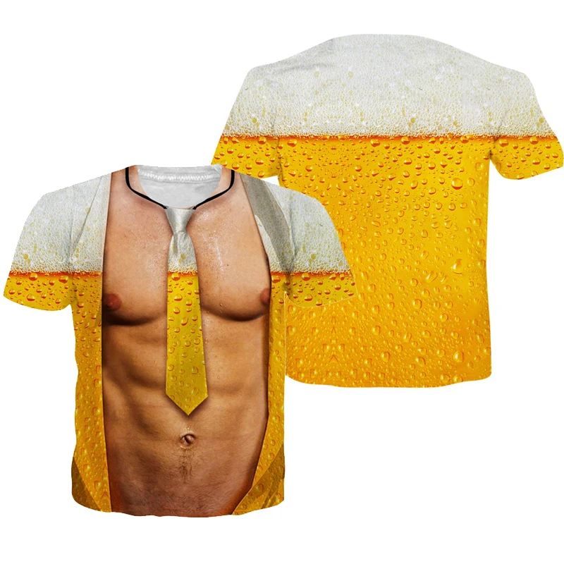 ewest Brand Cute 3D Funny Muscle Beer T Shirt Summer Short Sleeve Cute Beach Streetwear Casual Couple Top Tee Camiseta 7XL
ewest Brand Cute 3D Funny Muscle Beer T Shirt Summer Short Sleeve Cute Beach Streetwear Casual Couple Top Tee Camiseta 7XL