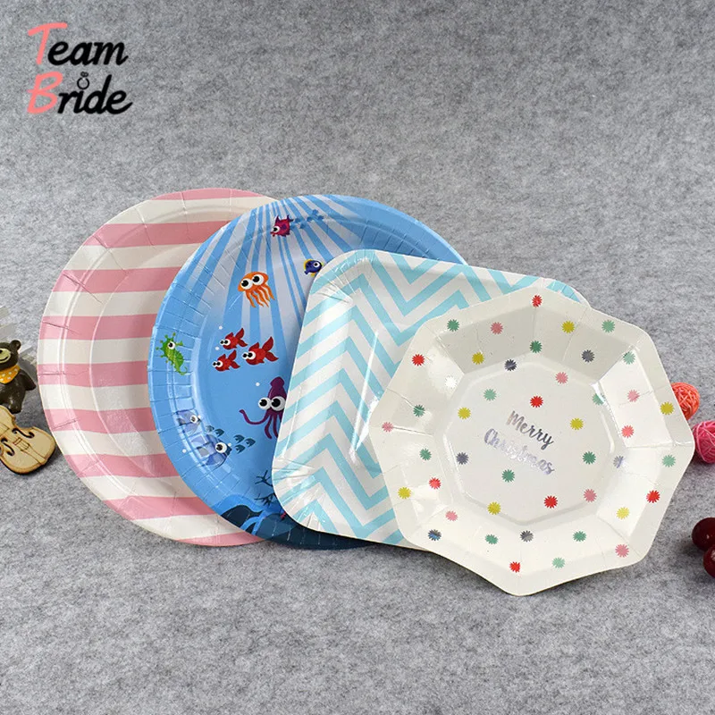 Team Bride 20pcs/lot Striped Dot Paper Plates Party Decoration Disposable Tableware Paper Plate for Cakes Wedding Party Supplies
Team Bride 20pcs/lot Striped Dot Paper Plates Party Decoration Disposable Tableware Paper Plate for Cakes Wedding Party Supplies