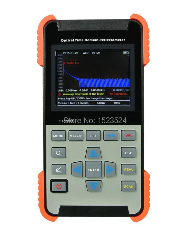 AOR-500A Singlemode 1310/1550nm 28/26dB 90KM Optical Time Domain Reflectometer Fiber Optic OTDR
AOR-500A Singlemode 1310/1550nm 28/26dB 90KM Optical Time Domain Reflectometer Fiber Optic OTDR