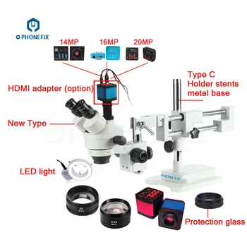 PHONEFIX 3.5-90X Professional Stereo Zoom Microscope 14/16/20MP HDMI Camera For Mobile Phone IC Chips Motherboard Repair Tools
PHONEFIX 3.5-90X Professional Stereo Zoom Microscope 14/16/20MP HDMI Camera For Mobile Phone IC Chips Motherboard Repair Tools