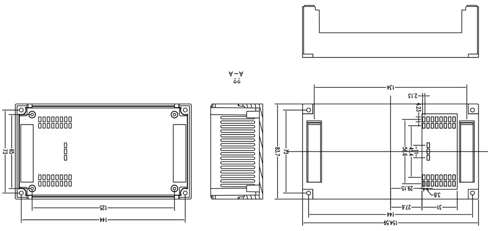 plc plastic din rail enclosure junction housing plastic box enclosure electronic project case instrument enclosure box (13).jpg